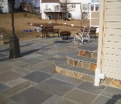 Mortared Flagstone Patio, Bowie